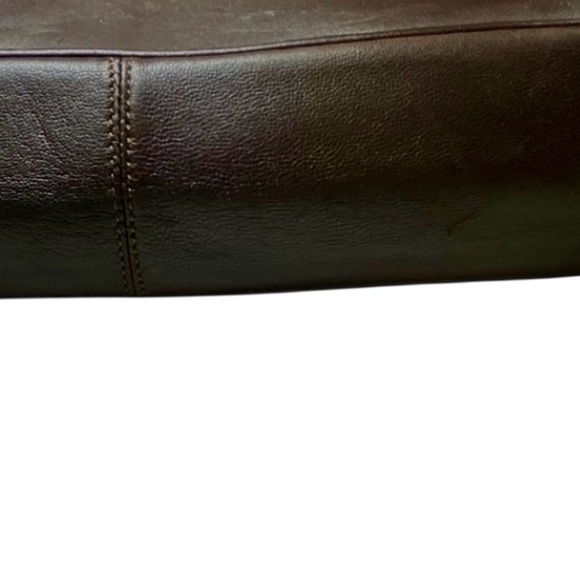 Vintage St. John Brown Suede Leather Old Money Classic Quiet Luxury Shoulder Bag - Picture 9 of 10